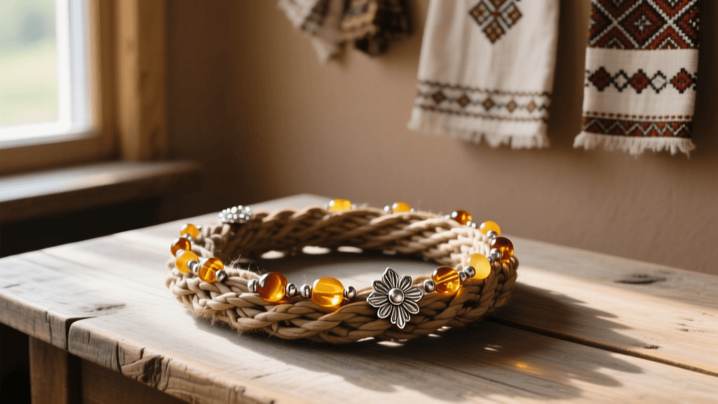 Lithuanian Folk Dress Accessories: Amber & Wreaths 2026
