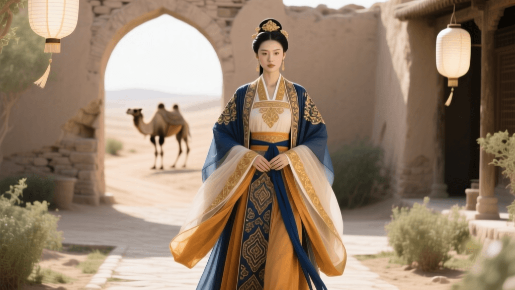 The Silk Road's Impact on Tang Dynasty Hufu and Hanfu Style