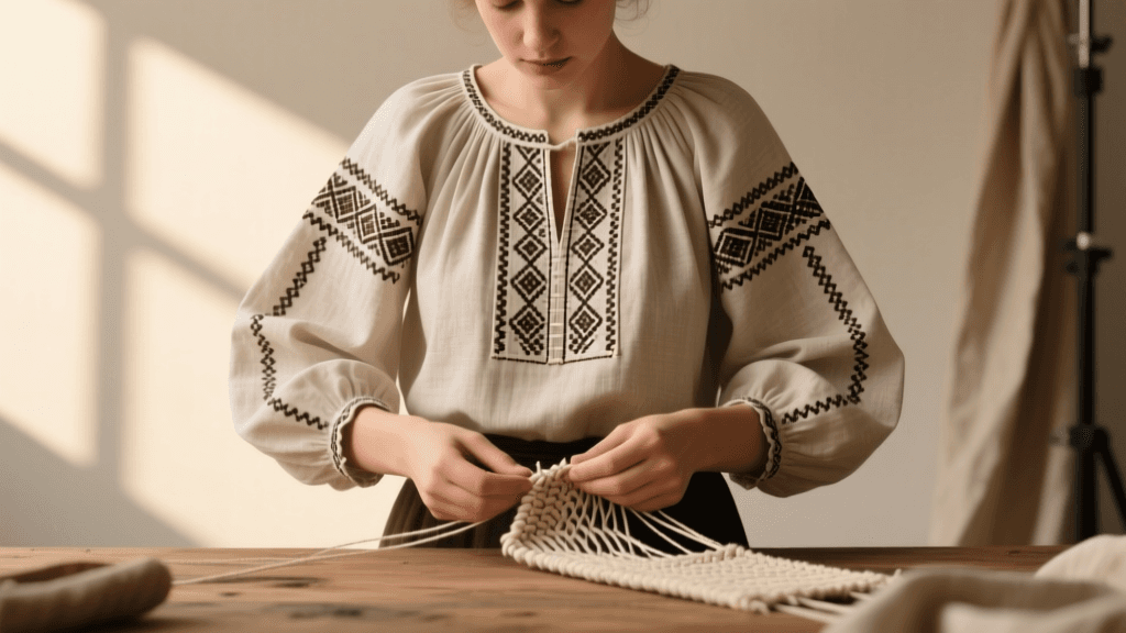 Romanian Ie Blouse Patterns: Zero-Waste Cutting & Altca Smocking 2026