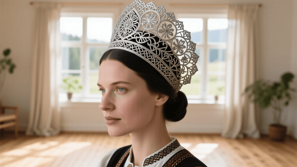 Norwegian Bunad Silver Filigree Jewelry & Headwear 2026