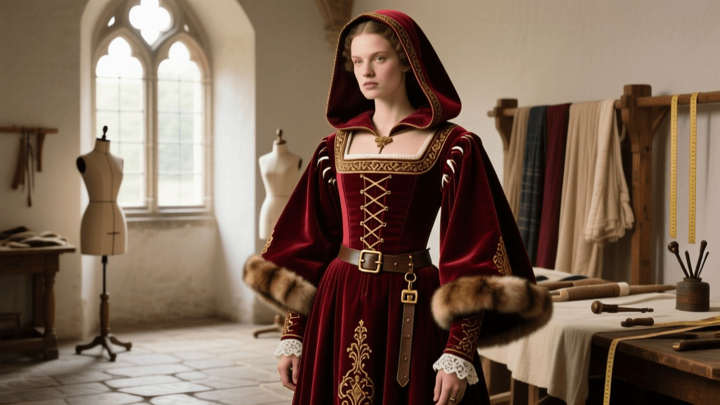 Reviving the 15th-Century Burgundian Houppelande for 2026 Festivals