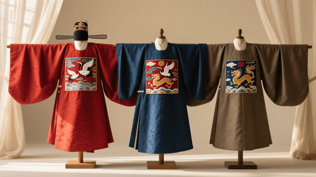 Decoding Ming Dynasty Hanfu Rank Badges and Colors