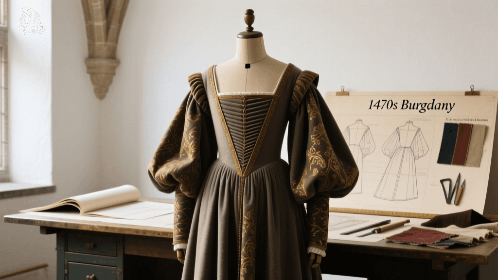 15th-Century Burgundian Houppelande Sewing Guide 2026