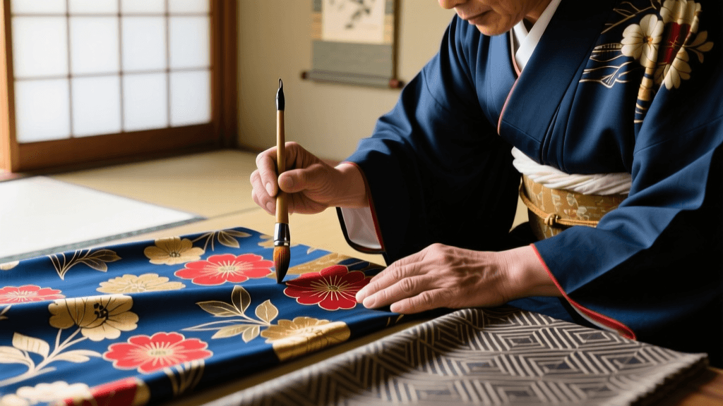 Decoding Kimono Silks: Chirimen, Rinzu, and Yuzen Dyeing
