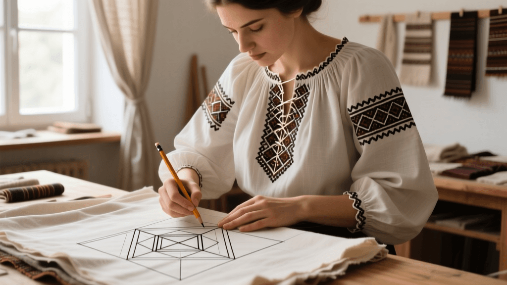 Romanian Ia Blouse Construction: Pattern Drafting & Sewing 2026