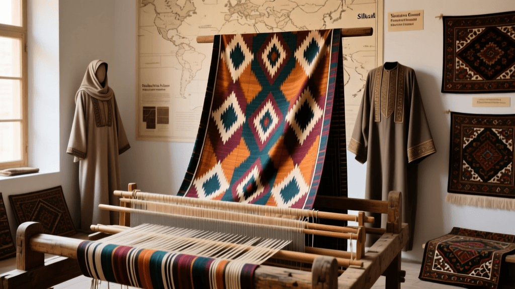 Uzbek Ikat Dye Resist Process And Silk Warp Alignment Guide