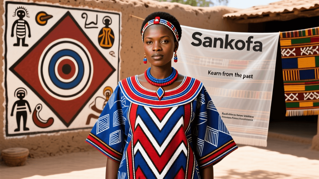 South African Ndebele Wall Painting Motifs And Clothing Parallels