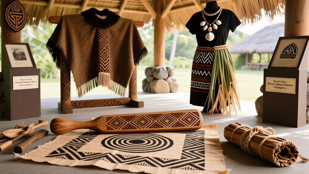 Samoan Tapa Printing Tools And Geometric Motif Meanings