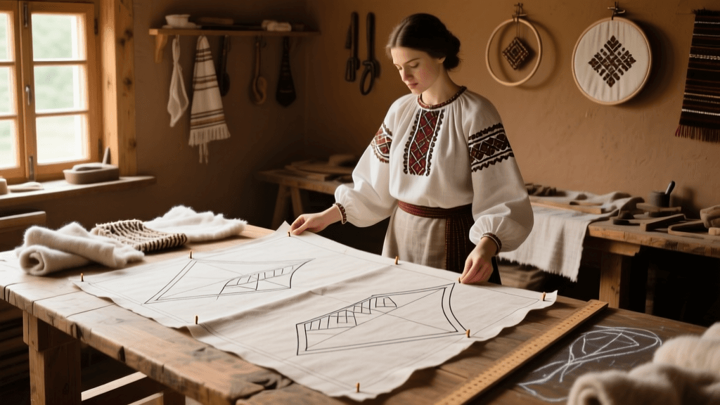 Master Slavic Rubakha Zero-Waste Pattern Drafting in 2026