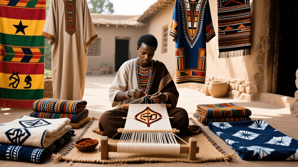 Ethiopian Netela Linen Spinning And Embroidery Border Symbolism