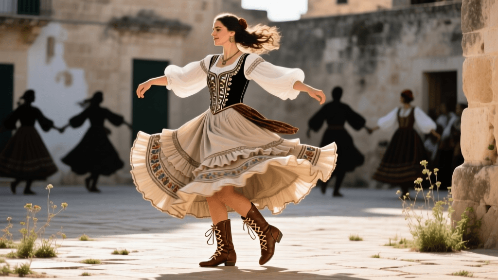 Puglia Pizzica Dance Costumes: Notte della Taranta 2026