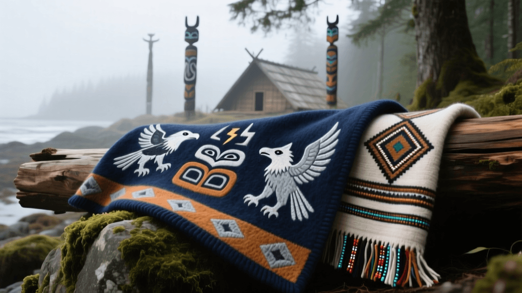 Haida Woolen Button Blanket Design Rules And Crest Symbolism