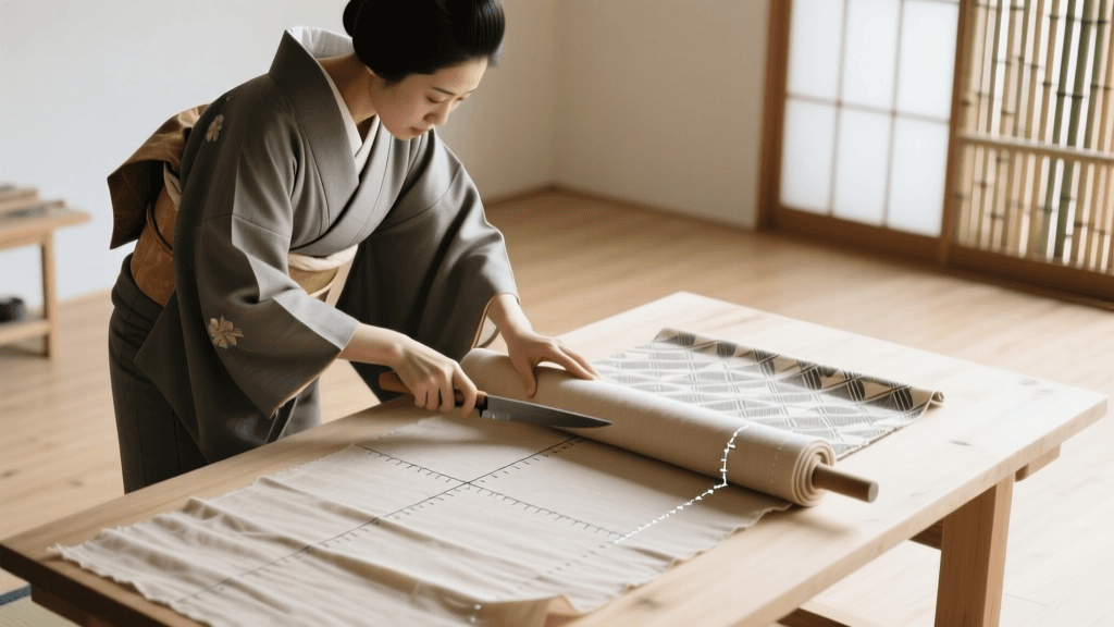 Zero-Waste Kimono Construction: Tanmono Cutting Guide 2026