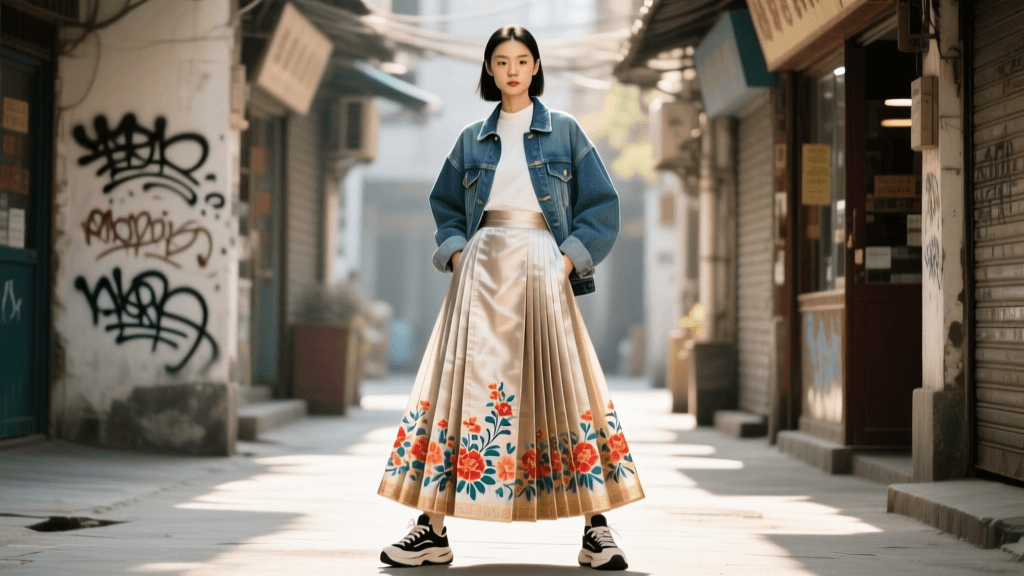 Douyin Street Fashion: Styling The Mamianqun Skirt