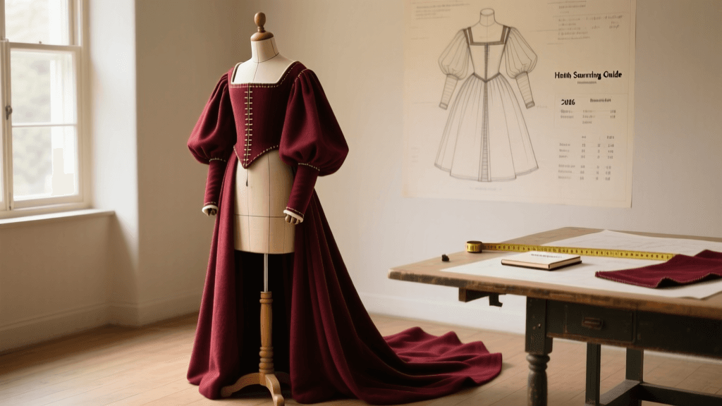 Full Burgundian Houppelande Reconstruction: 2026 Guide